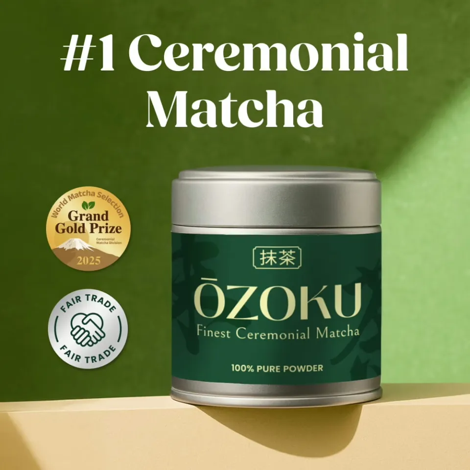 Ōzoku Premium Ceremonial Grade Matcha Green Tea Powder